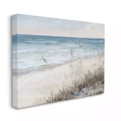 Soft Blue Beach Canvas Art Print, 30x24