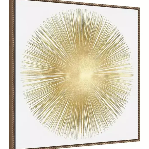 Soft Gold Sunburst I Canvas Art Print