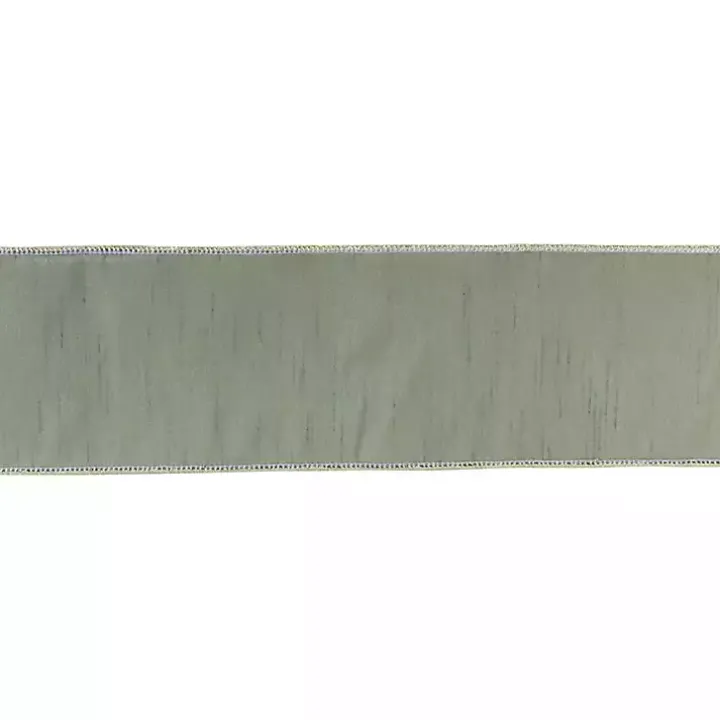 Soft Green Shimmer 10 yard Christmas Ribbon