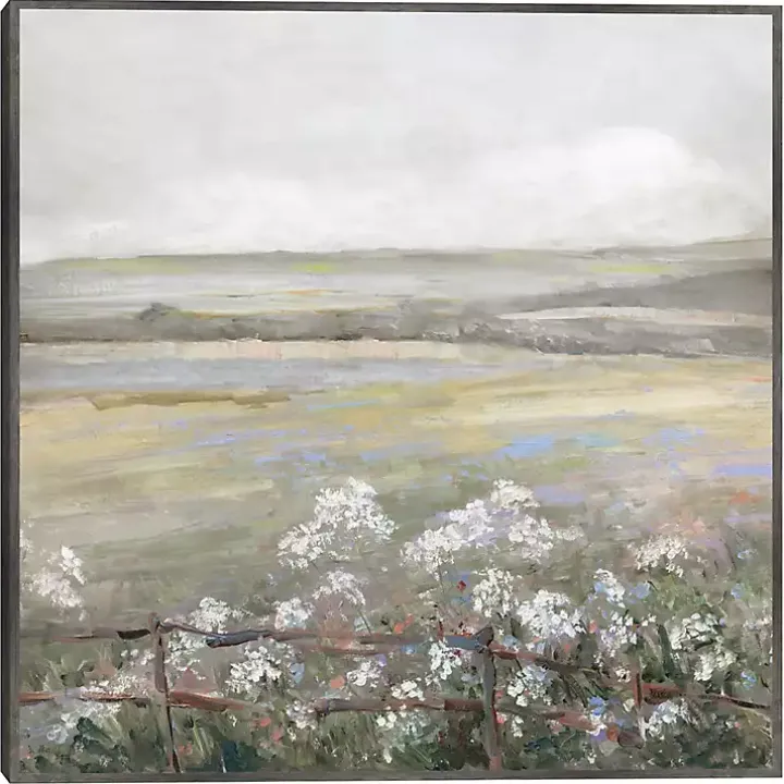 Soft Summer Meadow II Framed Canvas Art Print