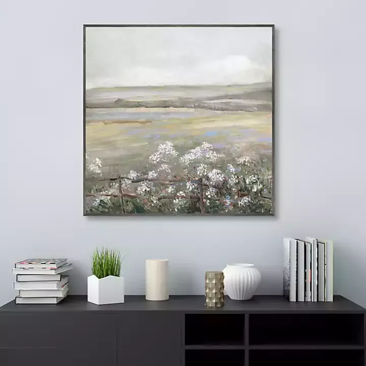 Soft Summer Meadow II Framed Canvas Art Print