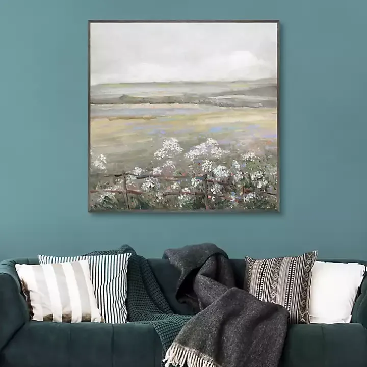 Soft Summer Meadow II Framed Canvas Art Print