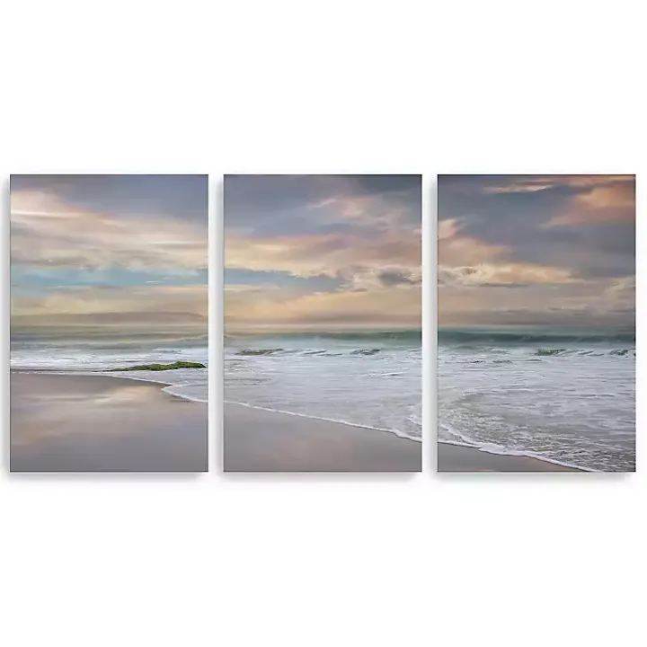 Soft Twilight Canvas Art Prints, 32x48, Set of 3