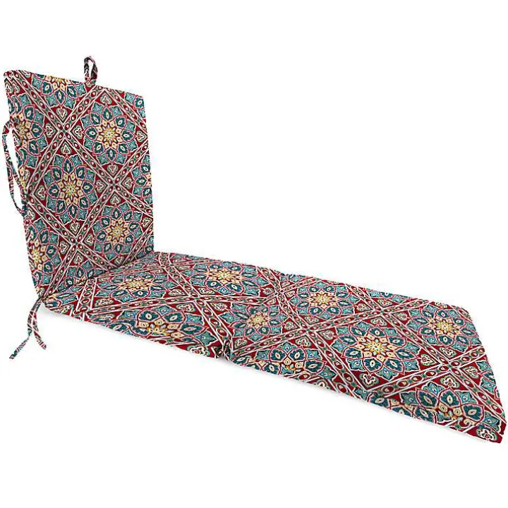 Solano Flowers Outdoor Chaise Cushion