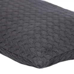 Solid Charcoal Textured Lumbar Pillow