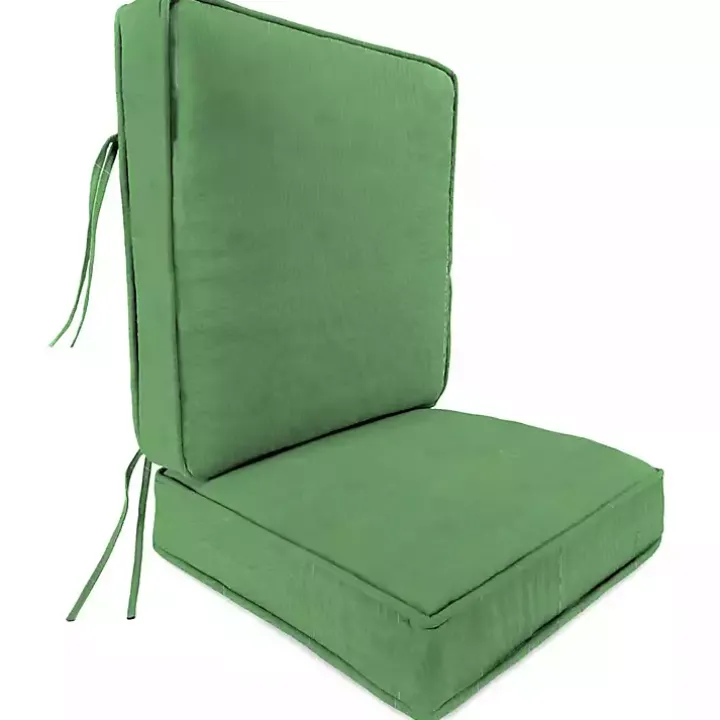 Solid Green Outdoor Deep Seat Cushion