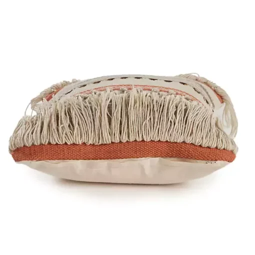 Spice and Natural Chic Fringe Pillow