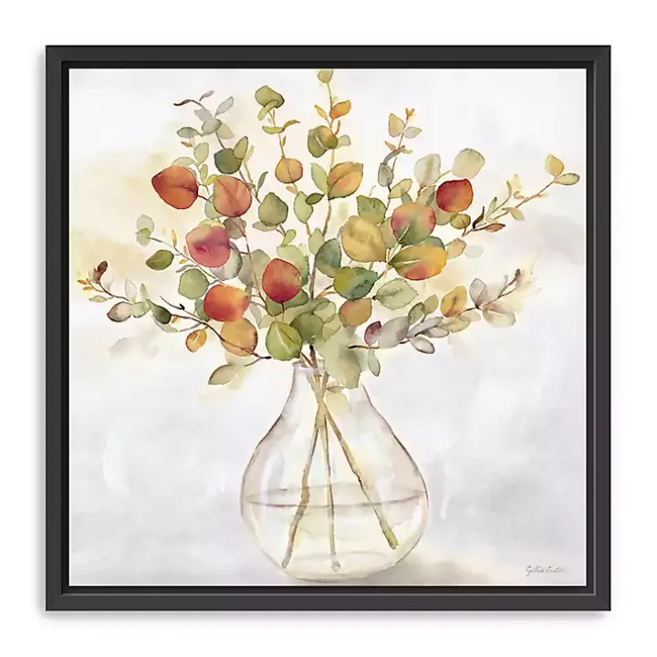 Spice Eucalyptus Framed Canvas Print, 30x30 in.