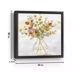 Spice Eucalyptus Framed Canvas Print, 30x30 in.