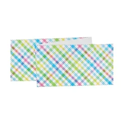 Spring Blossom Plaid Table Runner