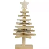 Star Cutout Wooden Tabletop Christmas Tree, 16 in.