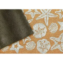 Starfish and Sand Dollars Coir Doormat