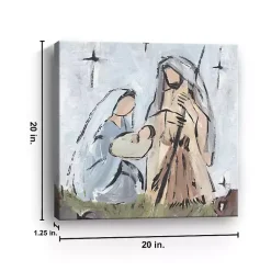 Starry Nativity Canvas Art Print