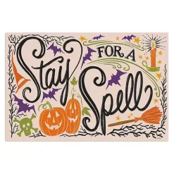 Stay For A Spell Halloween Wall Plaque