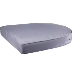 Steel Blue Outdoor Wicker Seat Cushion