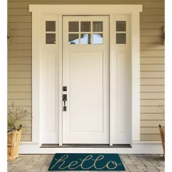 Storm Blue Hello Doormat