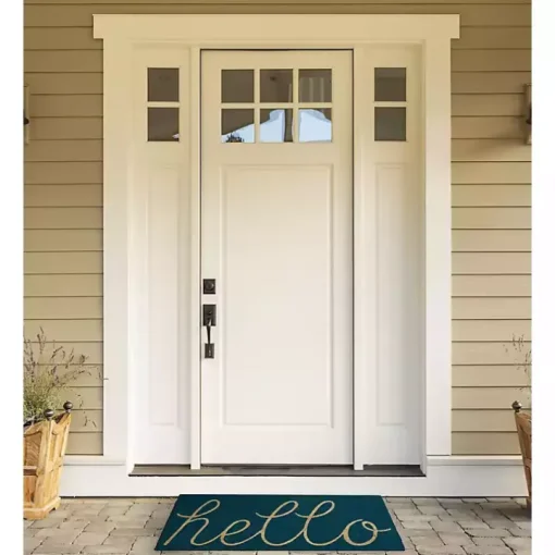 Storm Blue Hello Doormat
