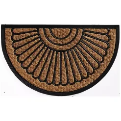 Sunburst Half Circle Coir Doormat