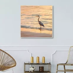 Sunset Shore Framed Canvas Art Print
