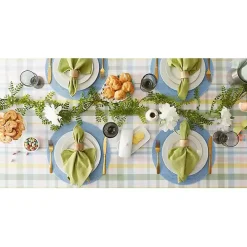 Sweet Spring Plaid Tablecloth, 52 in.