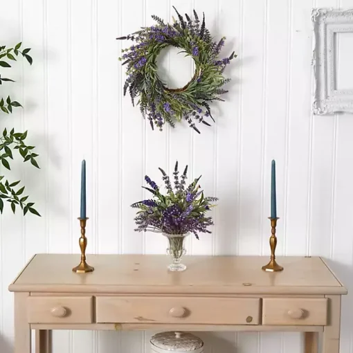 Swirled Lavender and Greenery Wreath