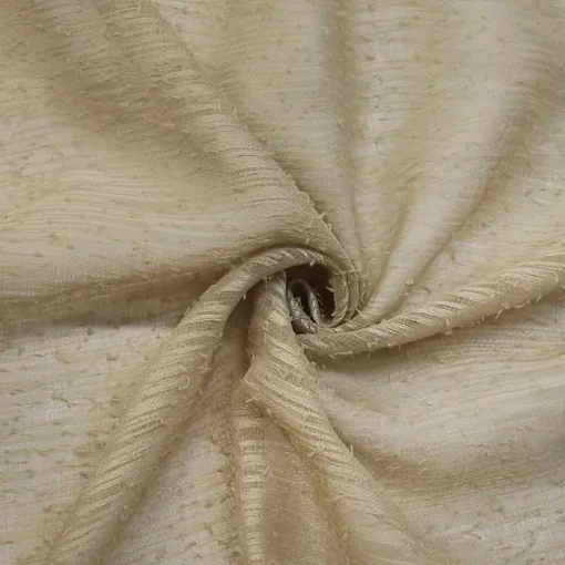 Tan Boucle Sheer Single Curtain Panel, 84 in.