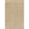 Tan Checker Weave Seagrass Area Rug, 5x8