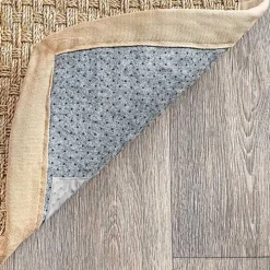 Tan Checker Weave Seagrass Area Rug, 5x8