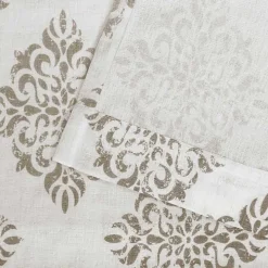 Tan Nagano Linen Curtain Panel Set, 96 in.