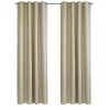 Tan Newberry Blackout Curtain Panel, 63 in.