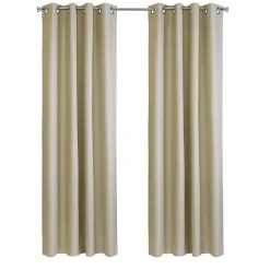 Tan Newberry Blackout Curtain Panel, 63 in.