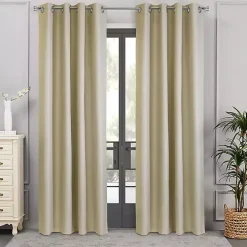 Tan Newberry Blackout Curtain Panel, 63 in.