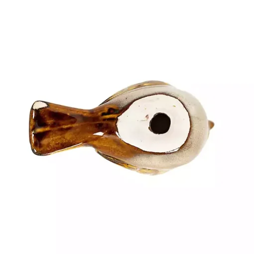 Tan Porcelain Bird Figurines, Set of 4