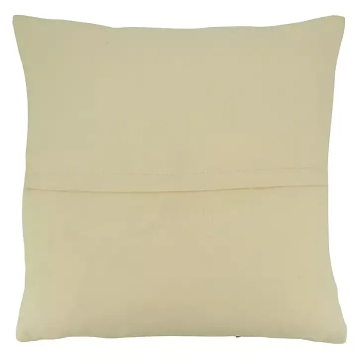 Tan Stitched Throw Pillow
