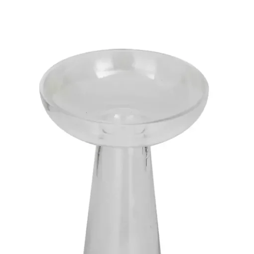 Tapered Glass Pillar Candle Holders, Set of 3
