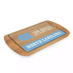 Tar Heels Wood and Glass Serving Board