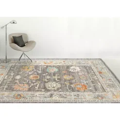 Taupe Bohemian Area Rug, 7x9