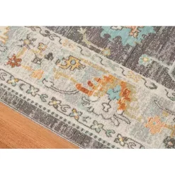 Taupe Bohemian Area Rug, 7x9