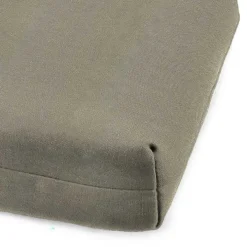 Taupe Canvas French Edge Outdoor Chaise Cushion