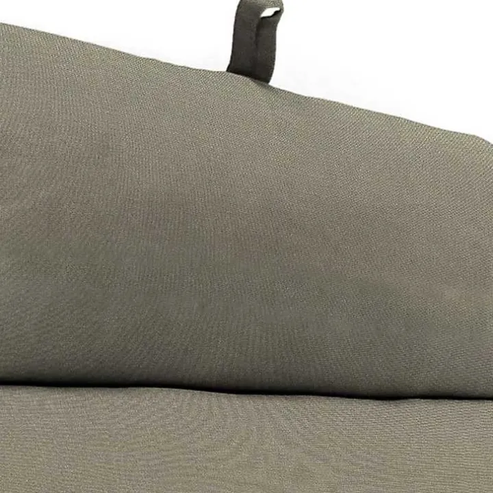 Taupe Canvas French Edge Outdoor Chaise Cushion