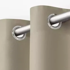 Taupe Eliza Outdoor Curtain Panel Set, 96 in.