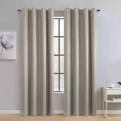 Taupe Paris Velvet Blackout Curtain Panel, 84 in.