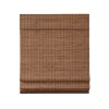 Teak Bamboo Light Filtering Roman Shade, 27 in.