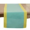 Teal and Mustard Colorblock Table Runner