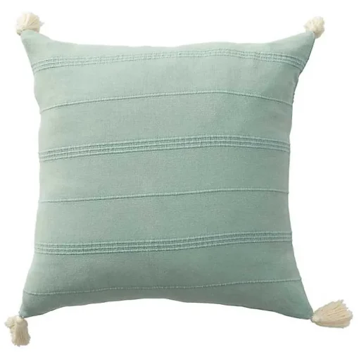 Teal Dobby Loomed Pillow