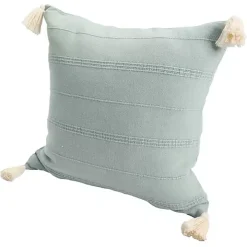 Teal Dobby Loomed Pillow