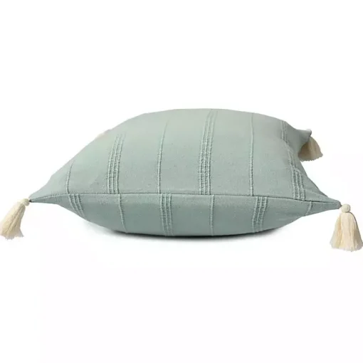 Teal Dobby Loomed Pillow