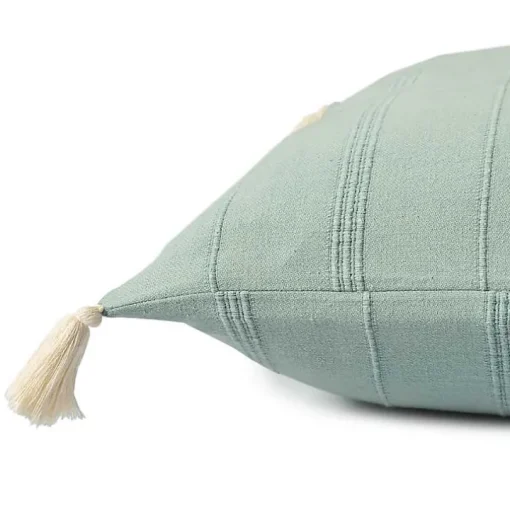 Teal Dobby Loomed Pillow
