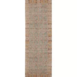 Teal Eaton Bordered Runner