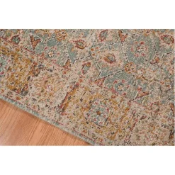 Teal Eaton Bordered Runner